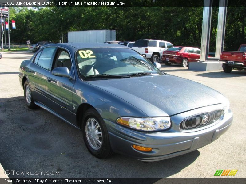 Titanium Blue Metallic / Medium Gray 2002 Buick LeSabre Custom