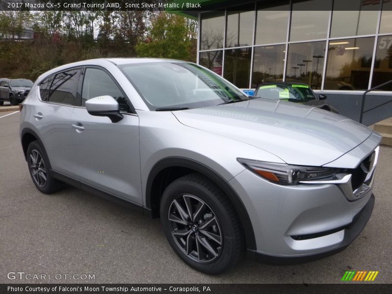 Sonic Silver Metallic / Black 2017 Mazda CX-5 Grand Touring AWD