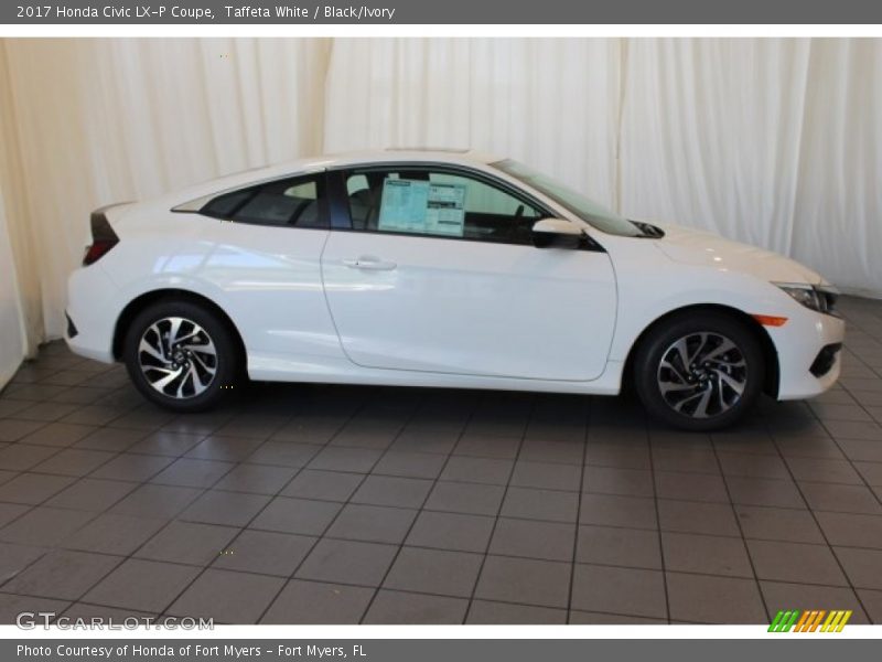 Taffeta White / Black/Ivory 2017 Honda Civic LX-P Coupe