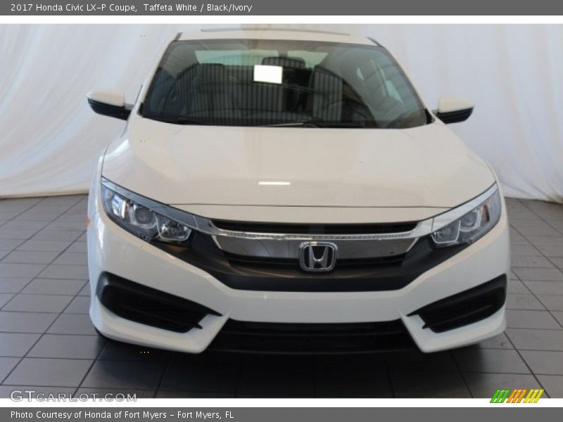 Taffeta White / Black/Ivory 2017 Honda Civic LX-P Coupe