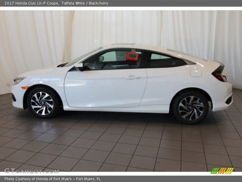 Taffeta White / Black/Ivory 2017 Honda Civic LX-P Coupe