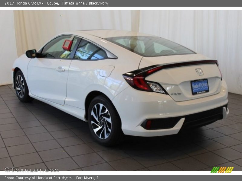 Taffeta White / Black/Ivory 2017 Honda Civic LX-P Coupe
