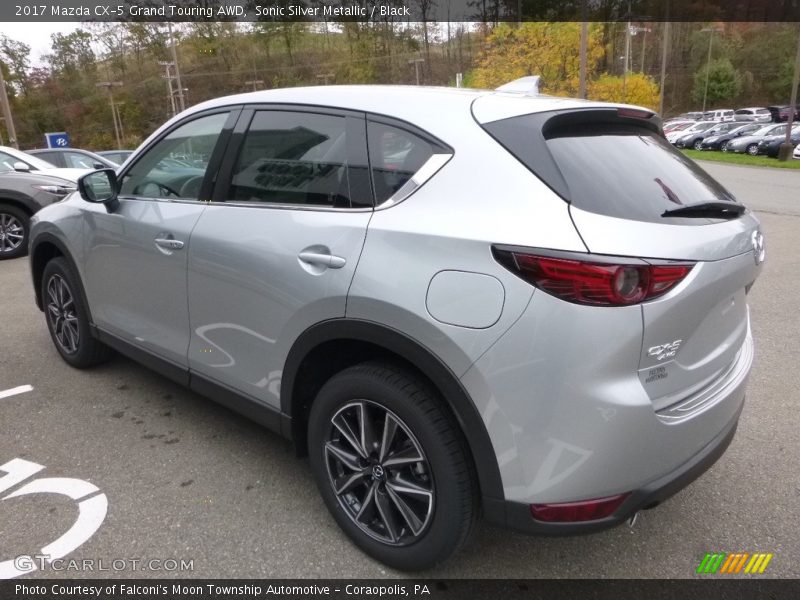 Sonic Silver Metallic / Black 2017 Mazda CX-5 Grand Touring AWD