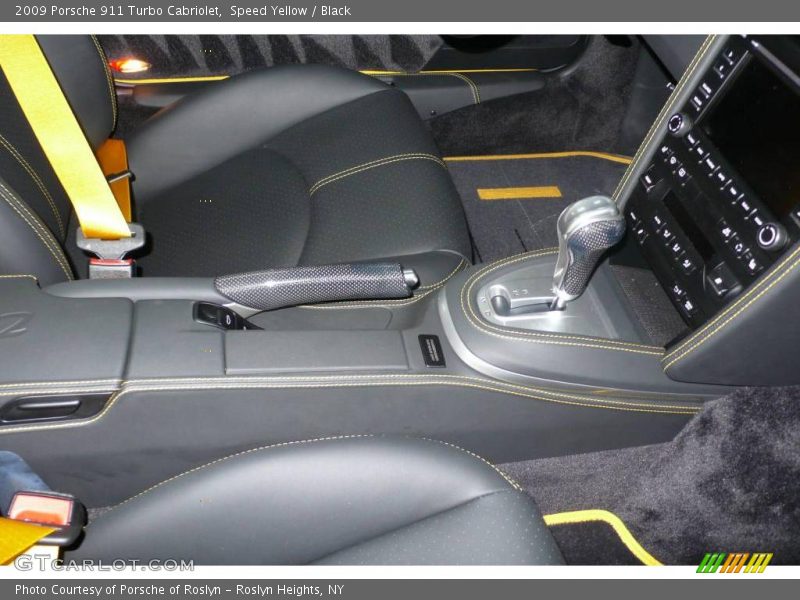 Speed Yellow / Black 2009 Porsche 911 Turbo Cabriolet