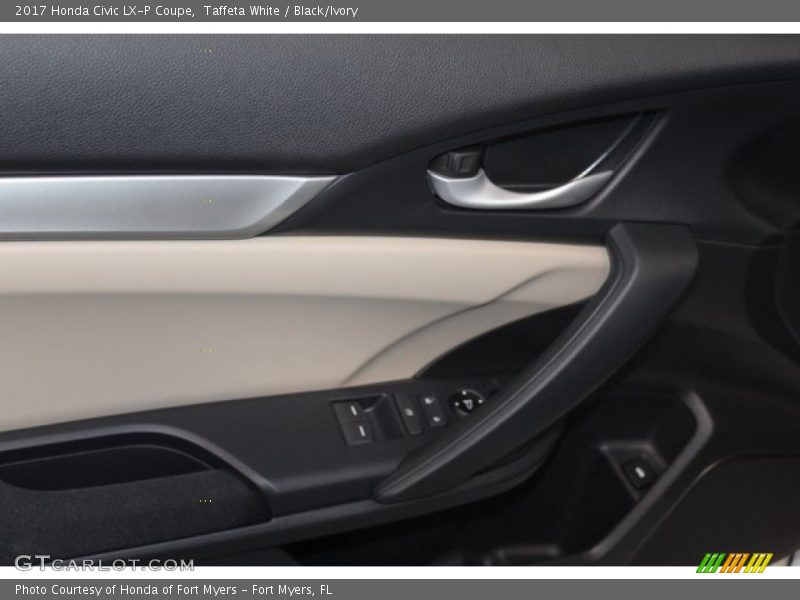 Taffeta White / Black/Ivory 2017 Honda Civic LX-P Coupe