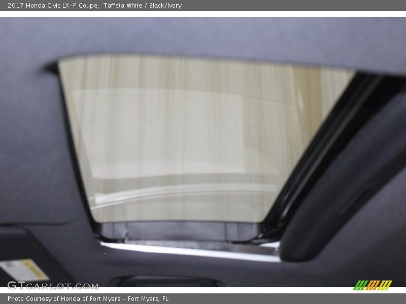 Taffeta White / Black/Ivory 2017 Honda Civic LX-P Coupe