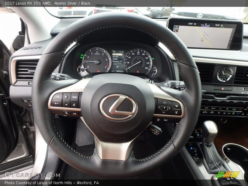 Atomic Silver / Black 2017 Lexus RX 350 AWD