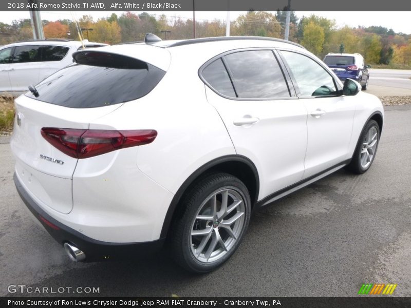 Alfa White / Black/Black 2018 Alfa Romeo Stelvio Ti AWD