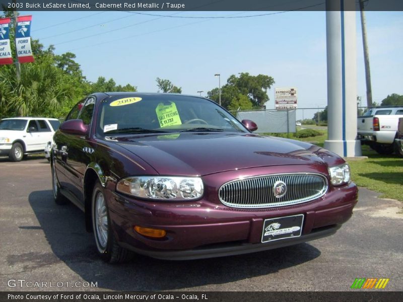 Cabernet Red Metallic / Taupe 2003 Buick LeSabre Limited