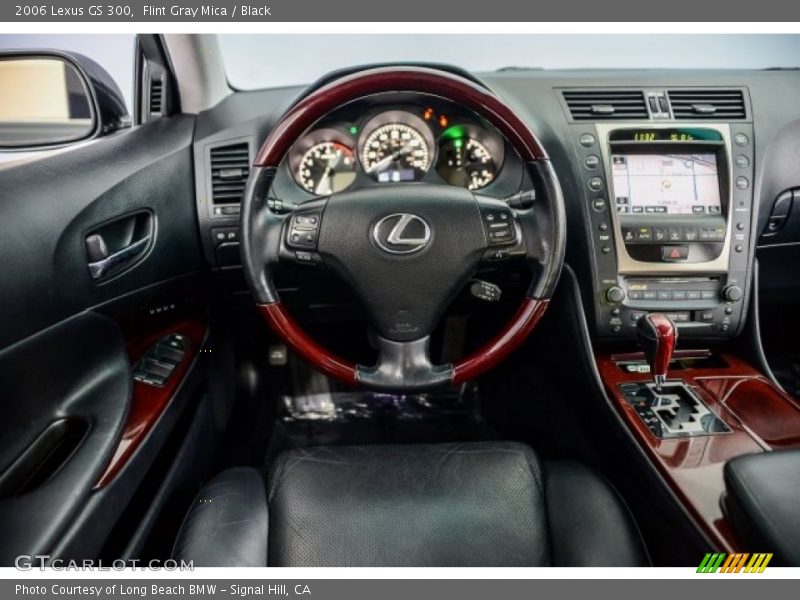 Flint Gray Mica / Black 2006 Lexus GS 300