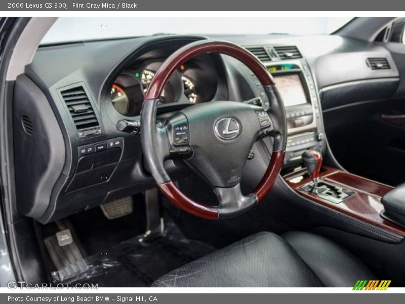 Flint Gray Mica / Black 2006 Lexus GS 300
