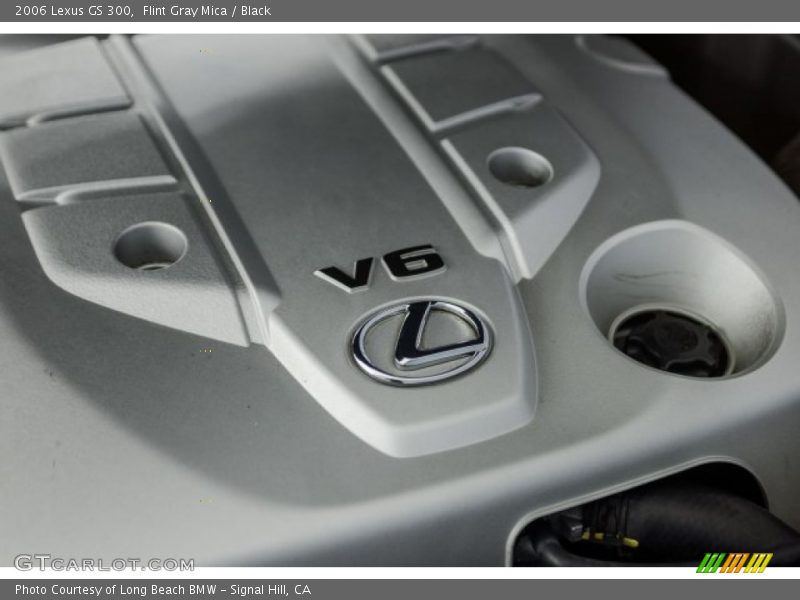 Flint Gray Mica / Black 2006 Lexus GS 300