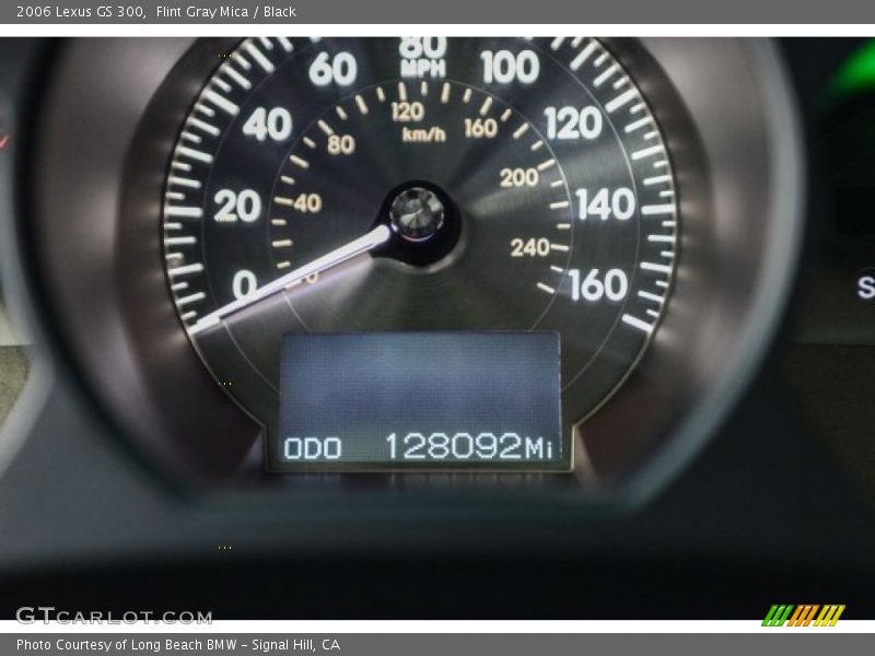 Flint Gray Mica / Black 2006 Lexus GS 300