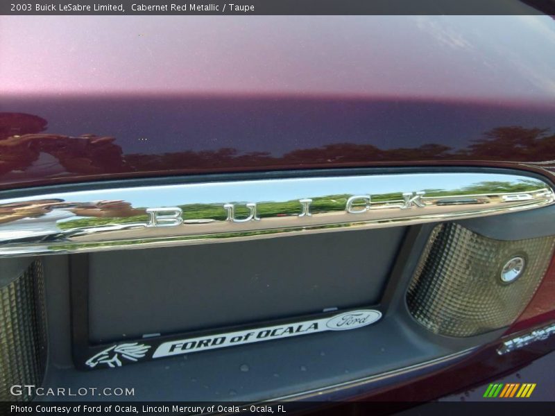Cabernet Red Metallic / Taupe 2003 Buick LeSabre Limited