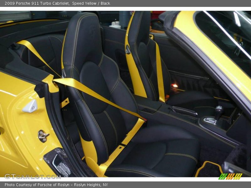 Speed Yellow / Black 2009 Porsche 911 Turbo Cabriolet