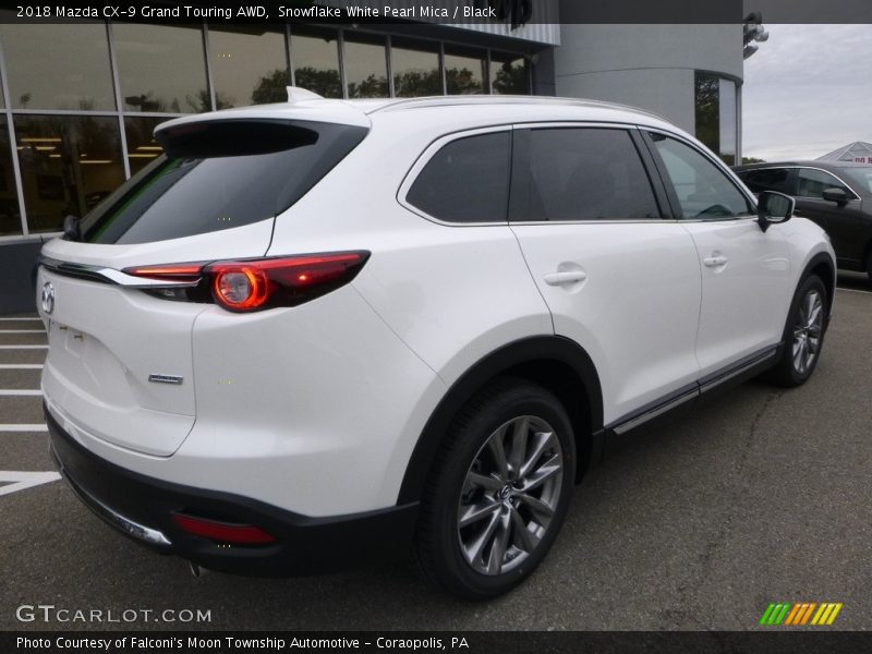 Snowflake White Pearl Mica / Black 2018 Mazda CX-9 Grand Touring AWD