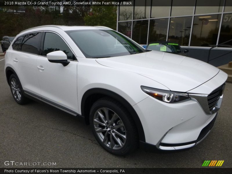 Snowflake White Pearl Mica / Black 2018 Mazda CX-9 Grand Touring AWD