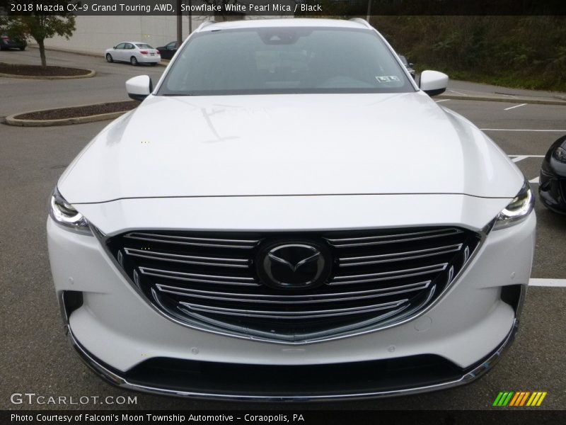 Snowflake White Pearl Mica / Black 2018 Mazda CX-9 Grand Touring AWD