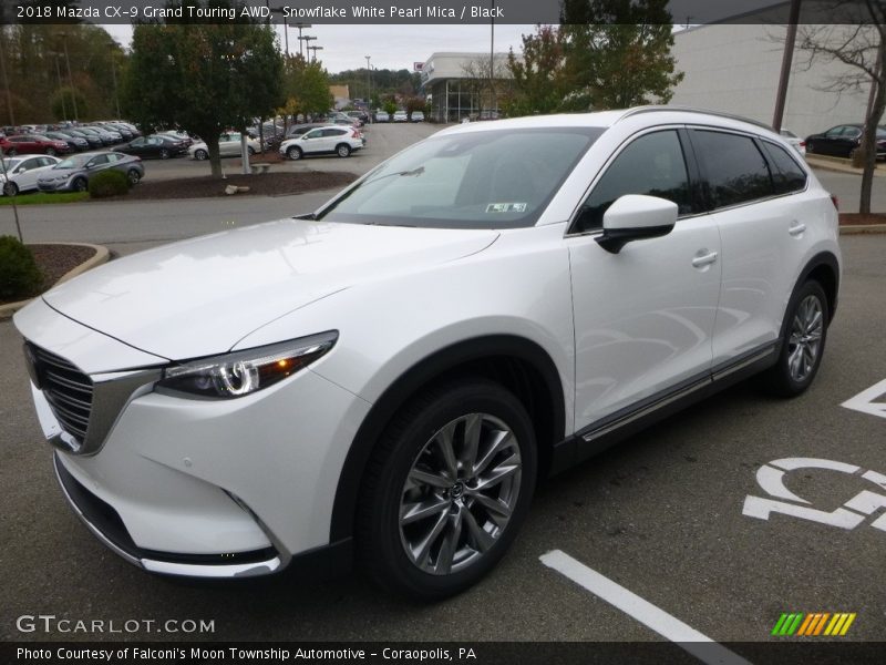 Snowflake White Pearl Mica / Black 2018 Mazda CX-9 Grand Touring AWD