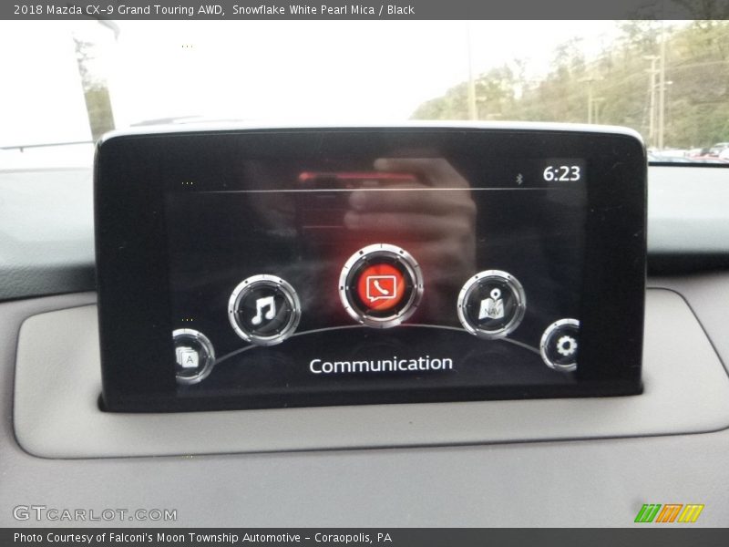 Snowflake White Pearl Mica / Black 2018 Mazda CX-9 Grand Touring AWD