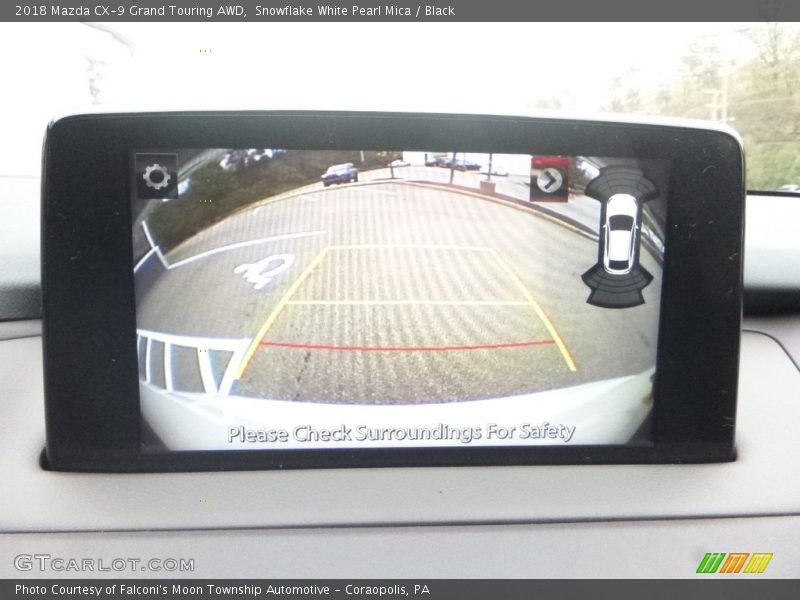 Snowflake White Pearl Mica / Black 2018 Mazda CX-9 Grand Touring AWD