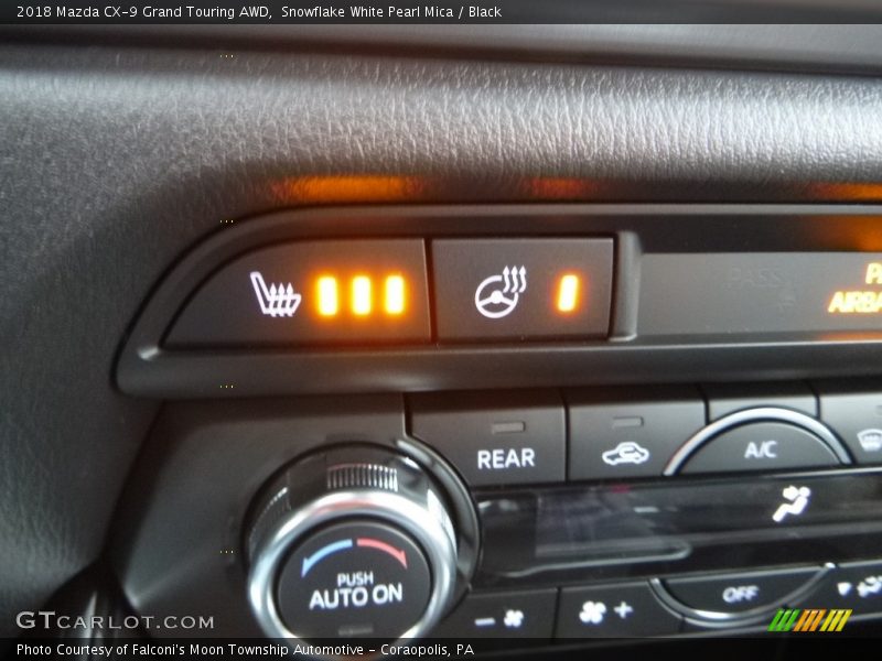 Snowflake White Pearl Mica / Black 2018 Mazda CX-9 Grand Touring AWD