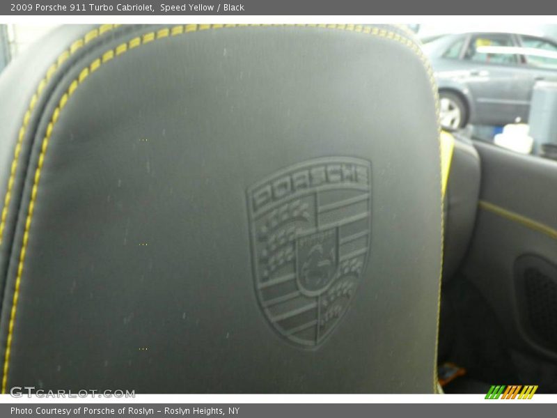 Speed Yellow / Black 2009 Porsche 911 Turbo Cabriolet