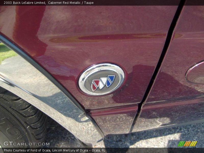 Cabernet Red Metallic / Taupe 2003 Buick LeSabre Limited