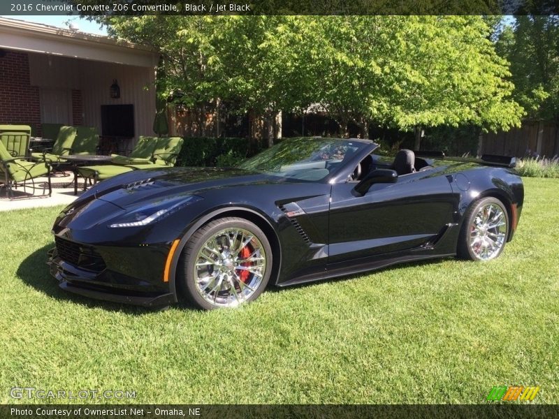 Black / Jet Black 2016 Chevrolet Corvette Z06 Convertible