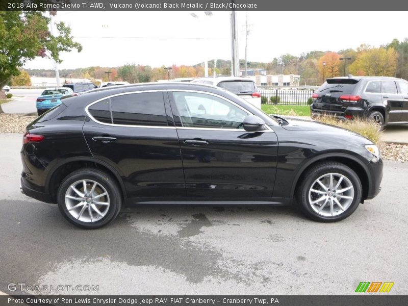  2018 Stelvio Ti AWD Vulcano (Volcano) Black Metallic