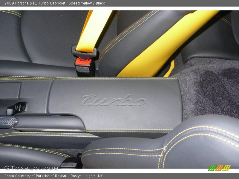 Speed Yellow / Black 2009 Porsche 911 Turbo Cabriolet