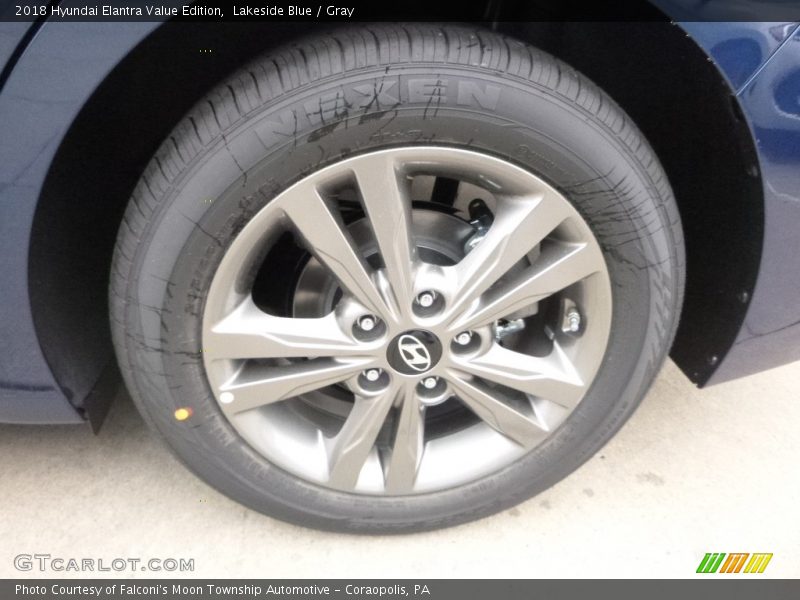 Lakeside Blue / Gray 2018 Hyundai Elantra Value Edition