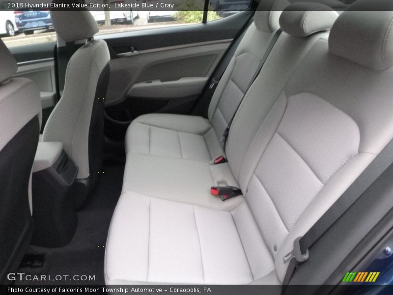 Lakeside Blue / Gray 2018 Hyundai Elantra Value Edition