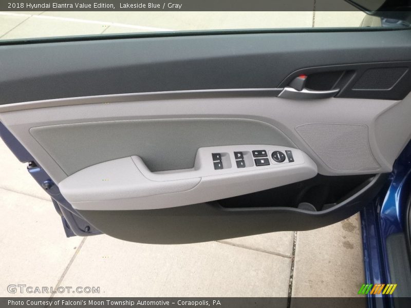 Lakeside Blue / Gray 2018 Hyundai Elantra Value Edition