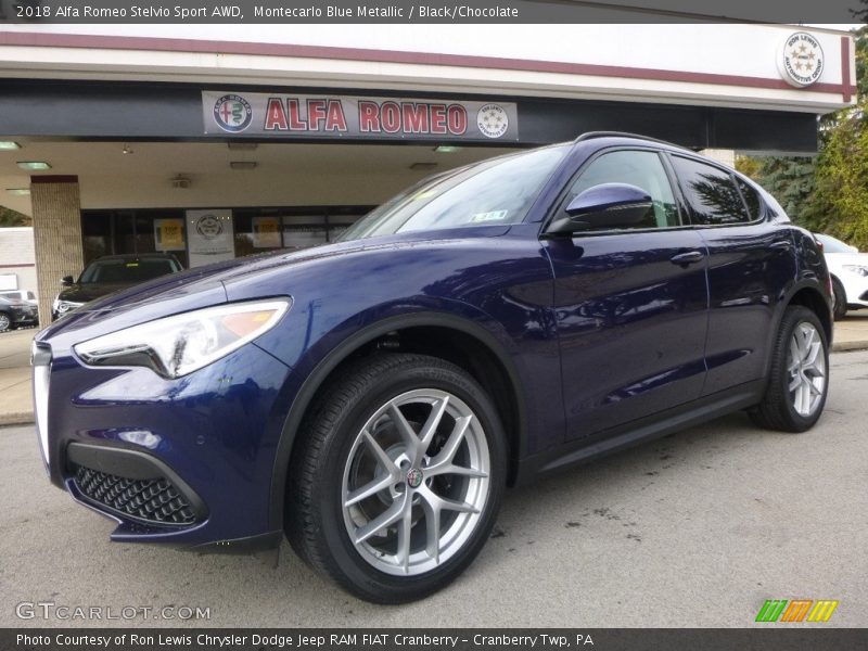  2018 Stelvio Sport AWD Montecarlo Blue Metallic