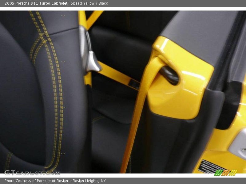 Speed Yellow / Black 2009 Porsche 911 Turbo Cabriolet