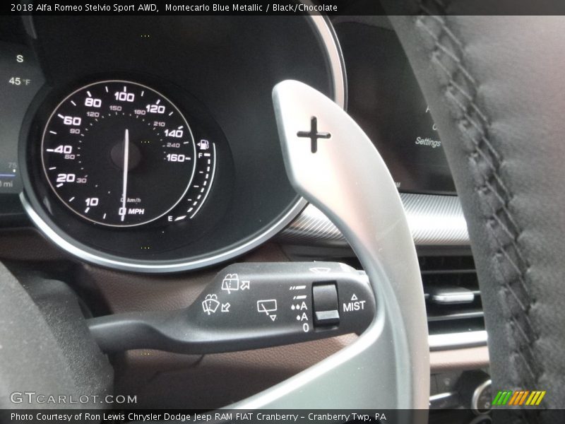 Montecarlo Blue Metallic / Black/Chocolate 2018 Alfa Romeo Stelvio Sport AWD