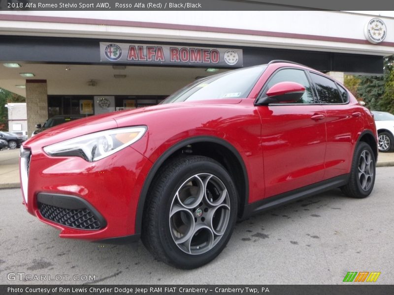 Front 3/4 View of 2018 Stelvio Sport AWD
