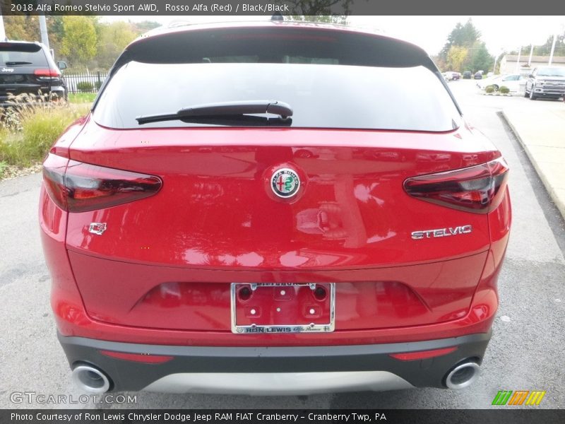 Rosso Alfa (Red) / Black/Black 2018 Alfa Romeo Stelvio Sport AWD