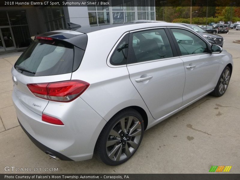 Symphony Air Silver / Black 2018 Hyundai Elantra GT Sport