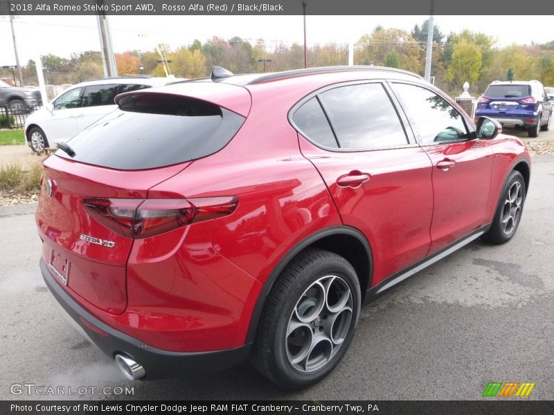 Rosso Alfa (Red) / Black/Black 2018 Alfa Romeo Stelvio Sport AWD