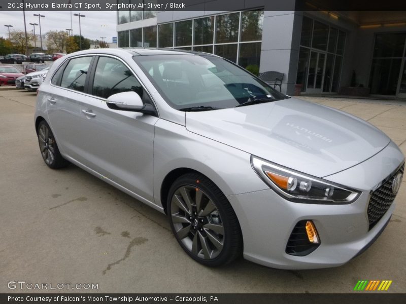 Symphony Air Silver / Black 2018 Hyundai Elantra GT Sport