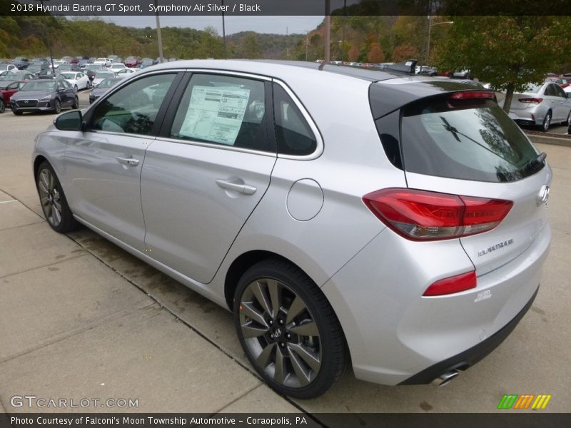 Symphony Air Silver / Black 2018 Hyundai Elantra GT Sport