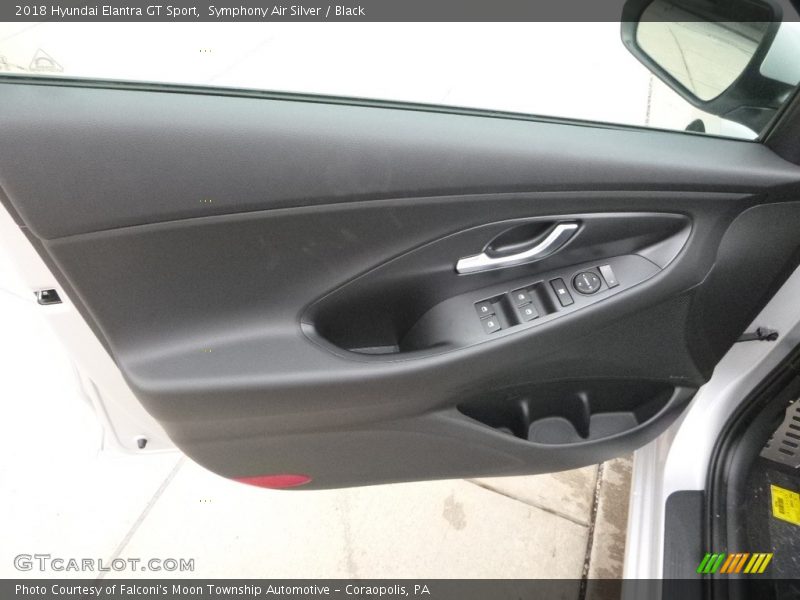 Symphony Air Silver / Black 2018 Hyundai Elantra GT Sport