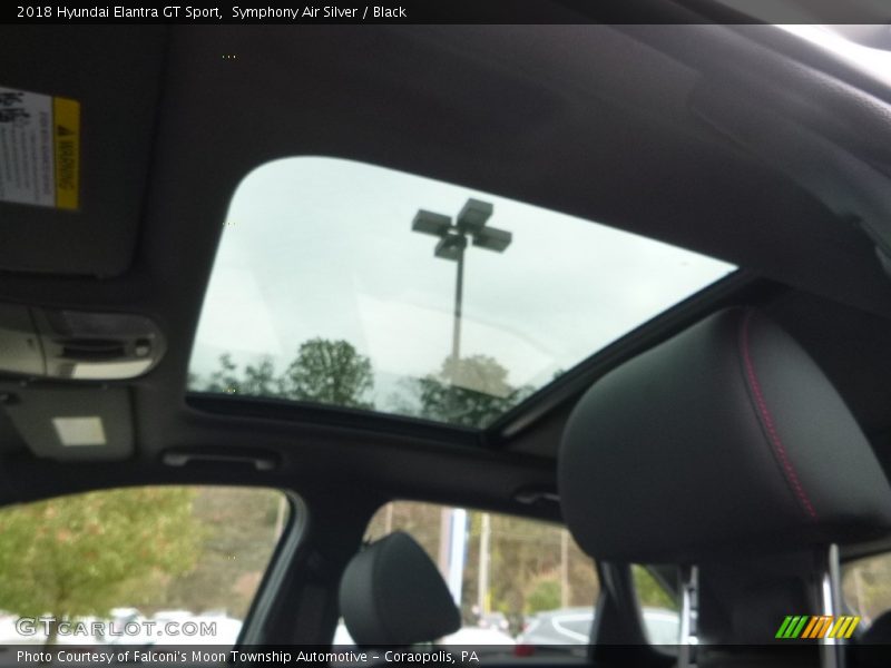 Symphony Air Silver / Black 2018 Hyundai Elantra GT Sport