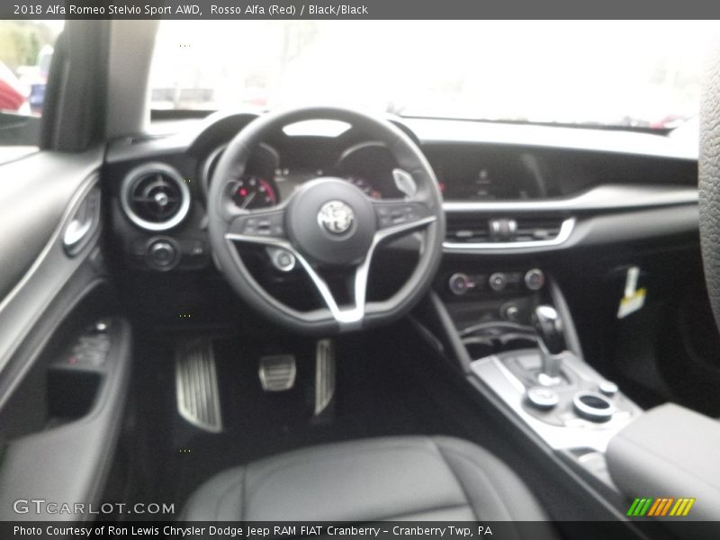 Rosso Alfa (Red) / Black/Black 2018 Alfa Romeo Stelvio Sport AWD