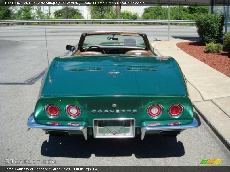 Brands Hatch Green Metallic / Saddle 1971 Chevrolet Corvette Stingray Convertible