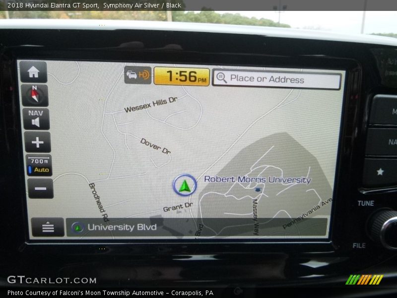 Navigation of 2018 Elantra GT Sport