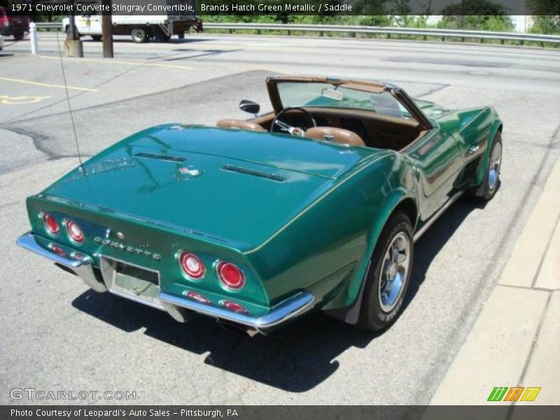 Brands Hatch Green Metallic / Saddle 1971 Chevrolet Corvette Stingray Convertible