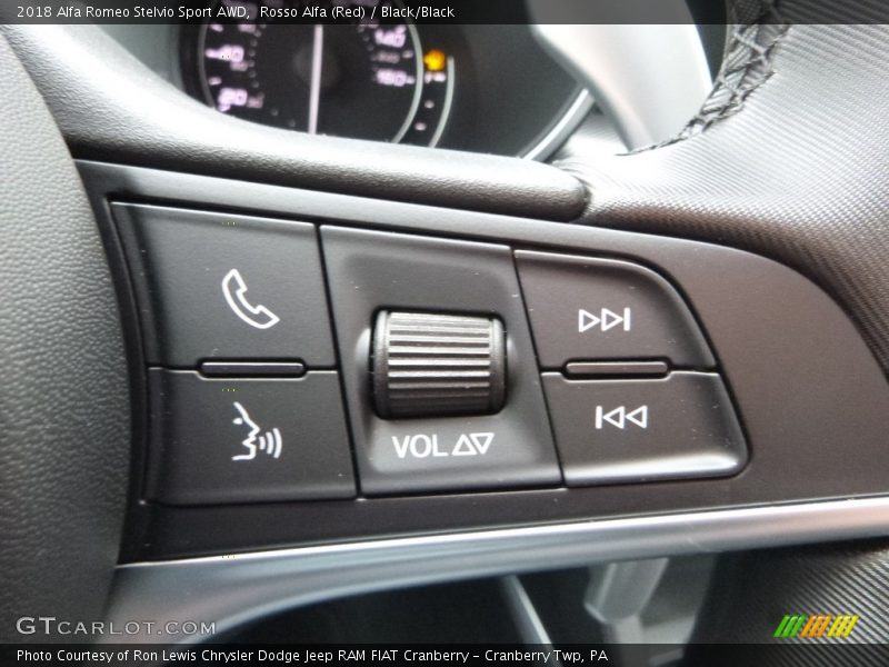 Controls of 2018 Stelvio Sport AWD